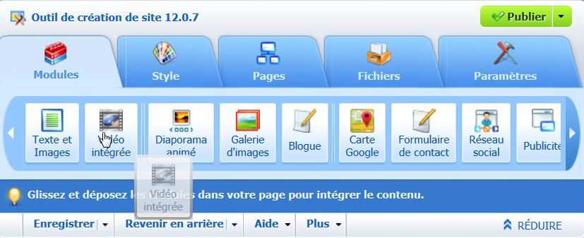 Logiciel de création de site Web